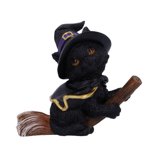 Tabitha Small Witches Familiar Black Cat and Broomstick Figurine 11cm 1
