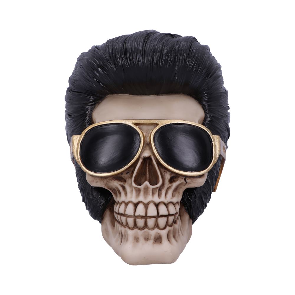 Uh Huh The King Elvis Skull Figurine 17cm 2