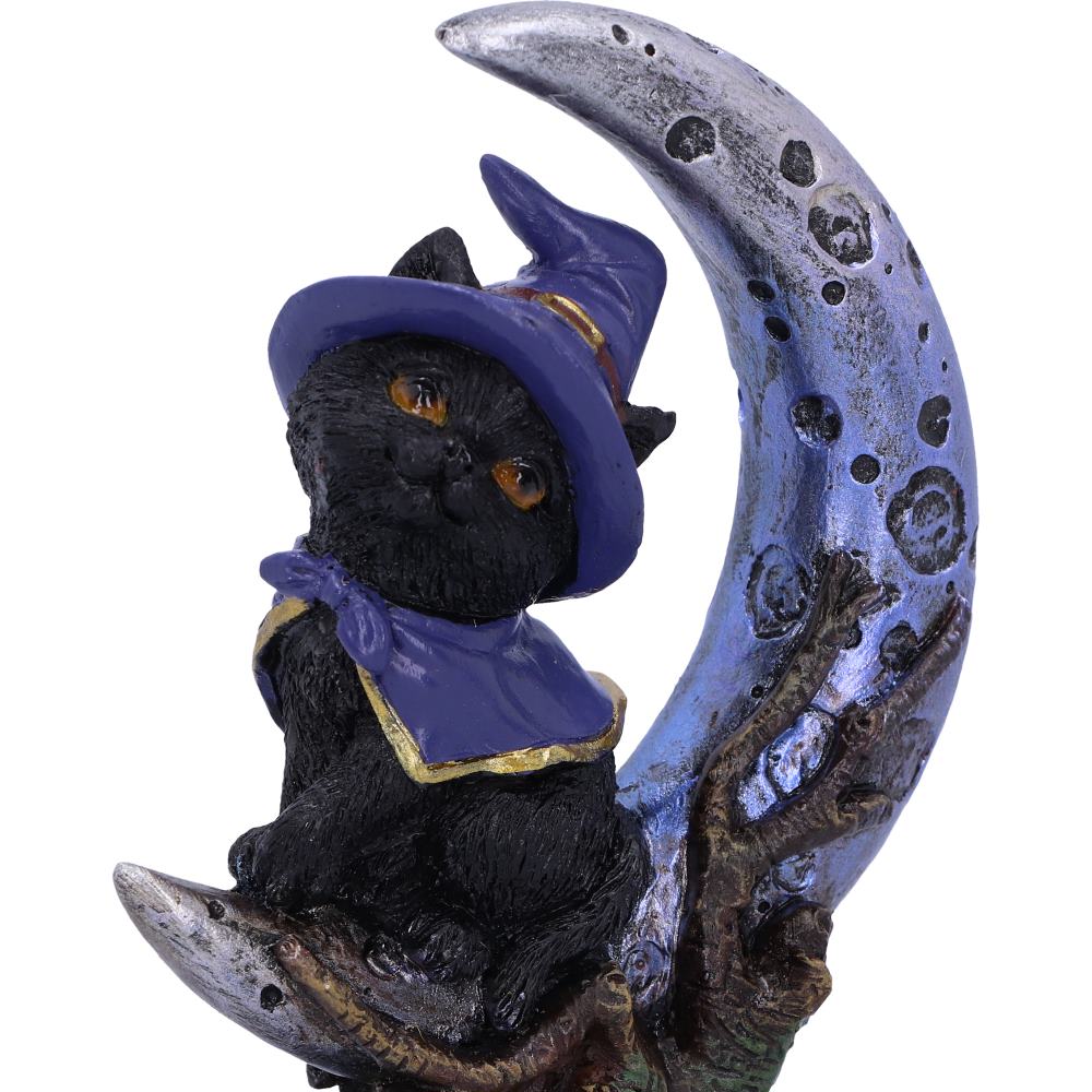 Sooky Witches Familiar Black Cat and Crescent Moon Figurine 11.5cm 5