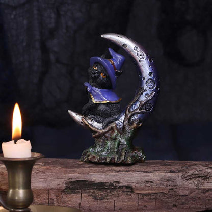 Sooky Witches Familiar Black Cat and Crescent Moon Figurine 11.5cm 7