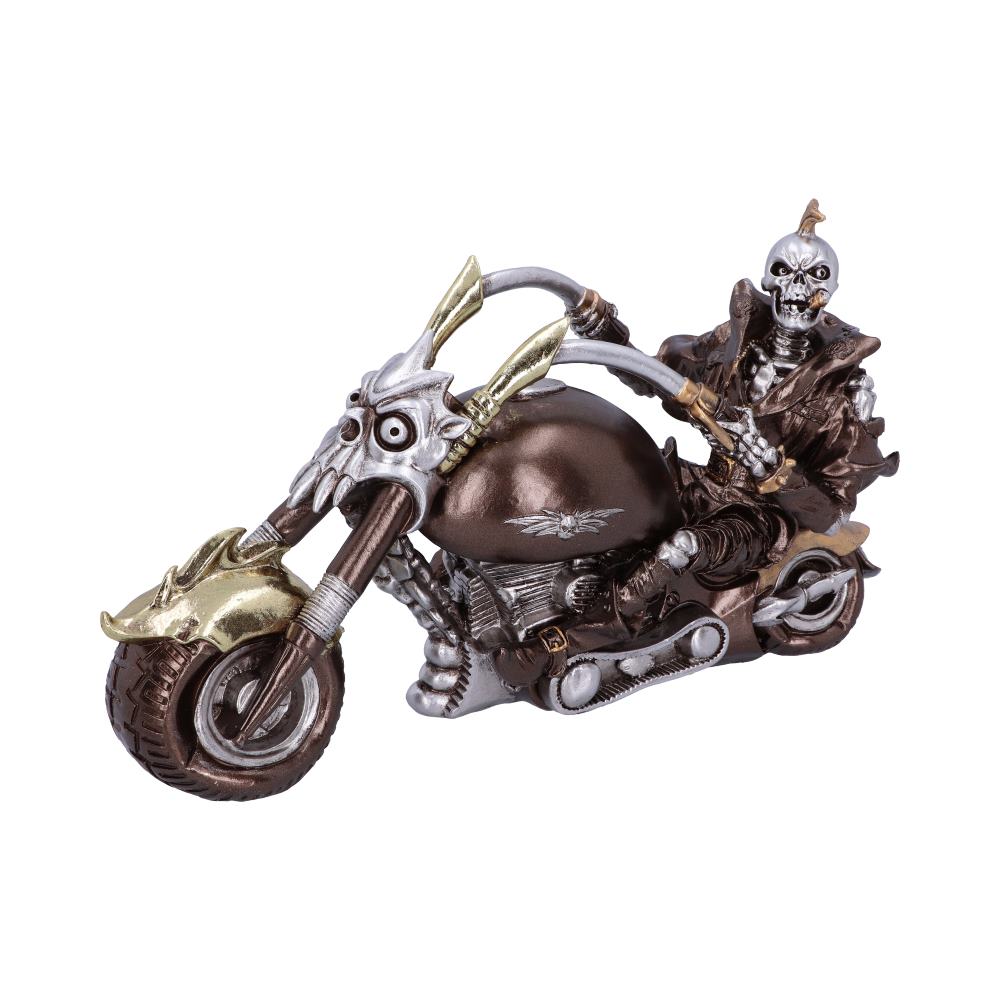 Wheels of Steel 29cm Steampunk Motorcycle Skeleton Figurine 1