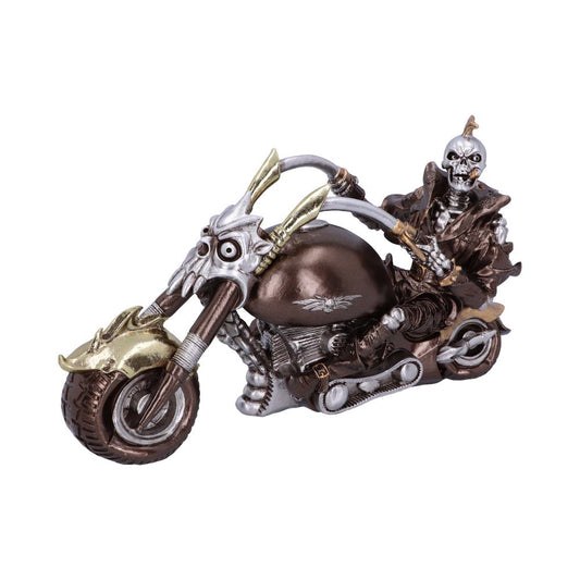 Wheels of Steel 29cm Steampunk Motorcycle Skeleton Figurine 1