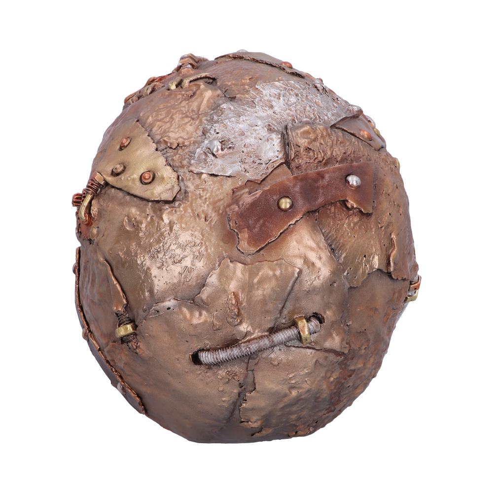 Bronze Scrapped Skull Steampunk Scrap Skeleton Figurine 19cm 4