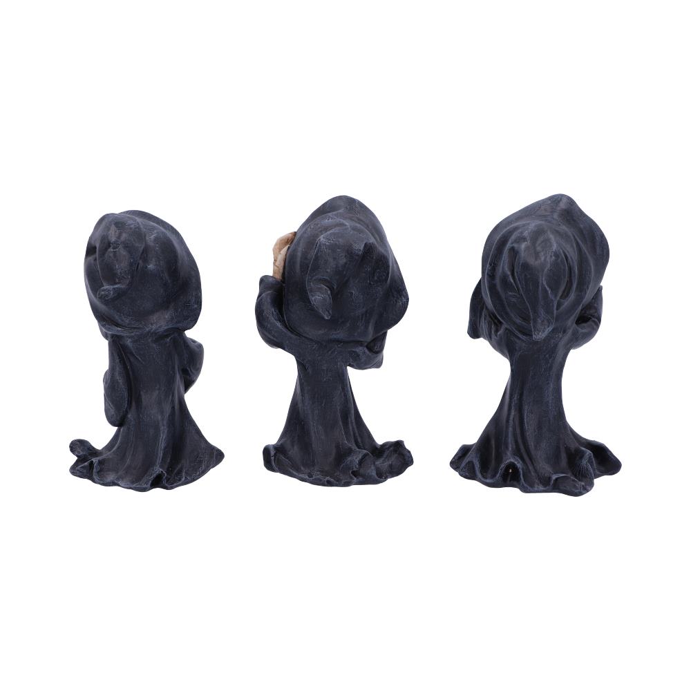 Three Wise Reapers 11cm See No Hear Speak Evil Cartoon Grim 3