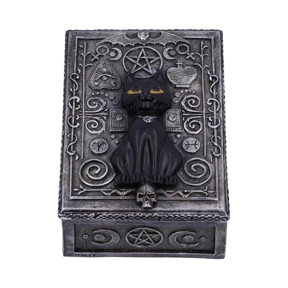 Familiar Spell Black Cat Sigil Trinket Box 13.7cm 1