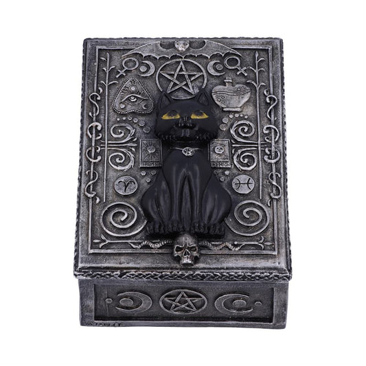 Familiar Spell Black Cat Sigil Trinket Box 13.7cm 1