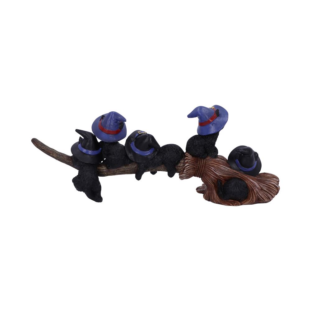 Purrfect Broomstick Witches Familiar Black Cats and Figurine 27.5cm 3