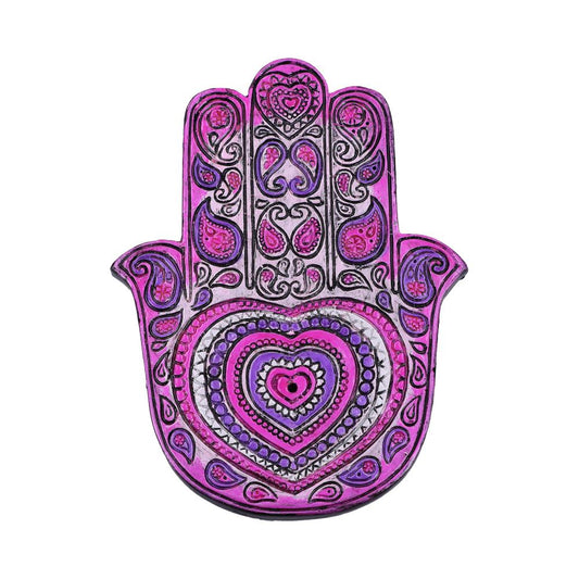 Set of 4 Hamsas Love Hand Incense Stick Burner 1