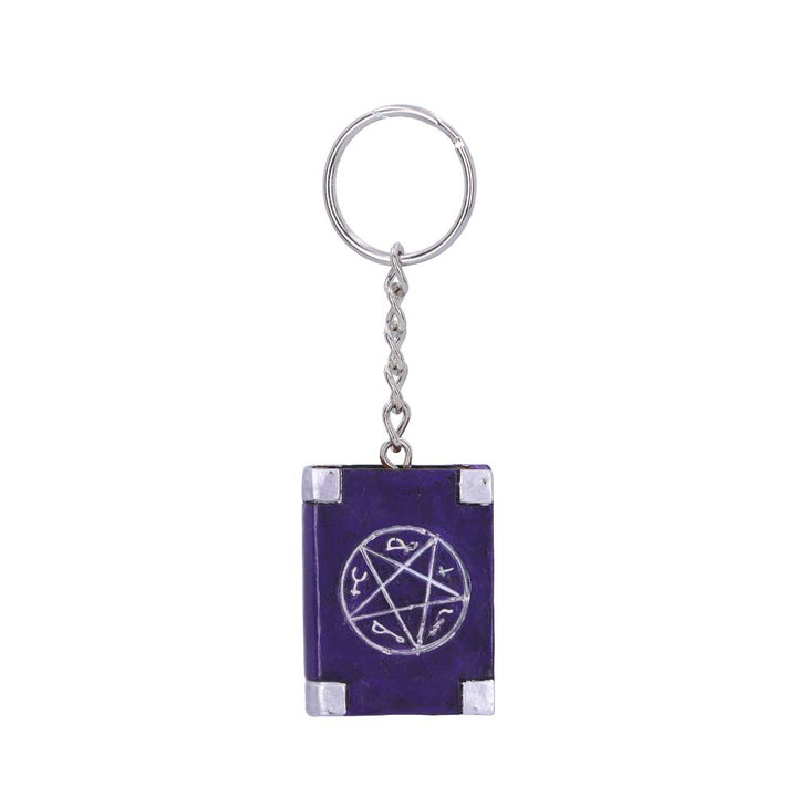 Pack of 12 Witches Grimoire Book Spells Keyrings 4.5cm