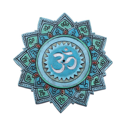 Set of 4 Om Sacred Sound Hindu Symbol ShabdaBrahman Incense Stick Burner 13.5cm 1