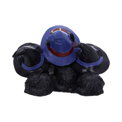 Familiar Felines Black Cats in Witches Hats Figurine 9.8cm 3