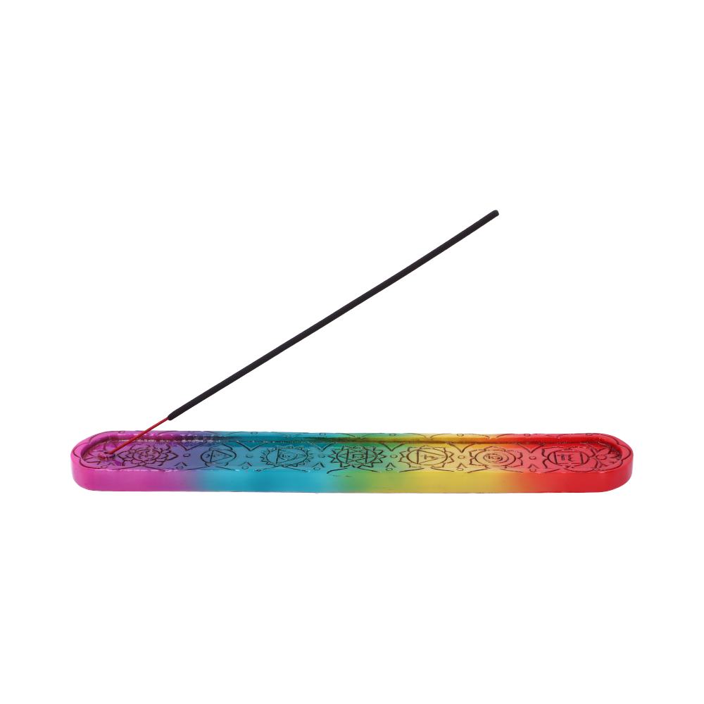 Rainbow Chakra Incense Burner 26cm Set of 4 1