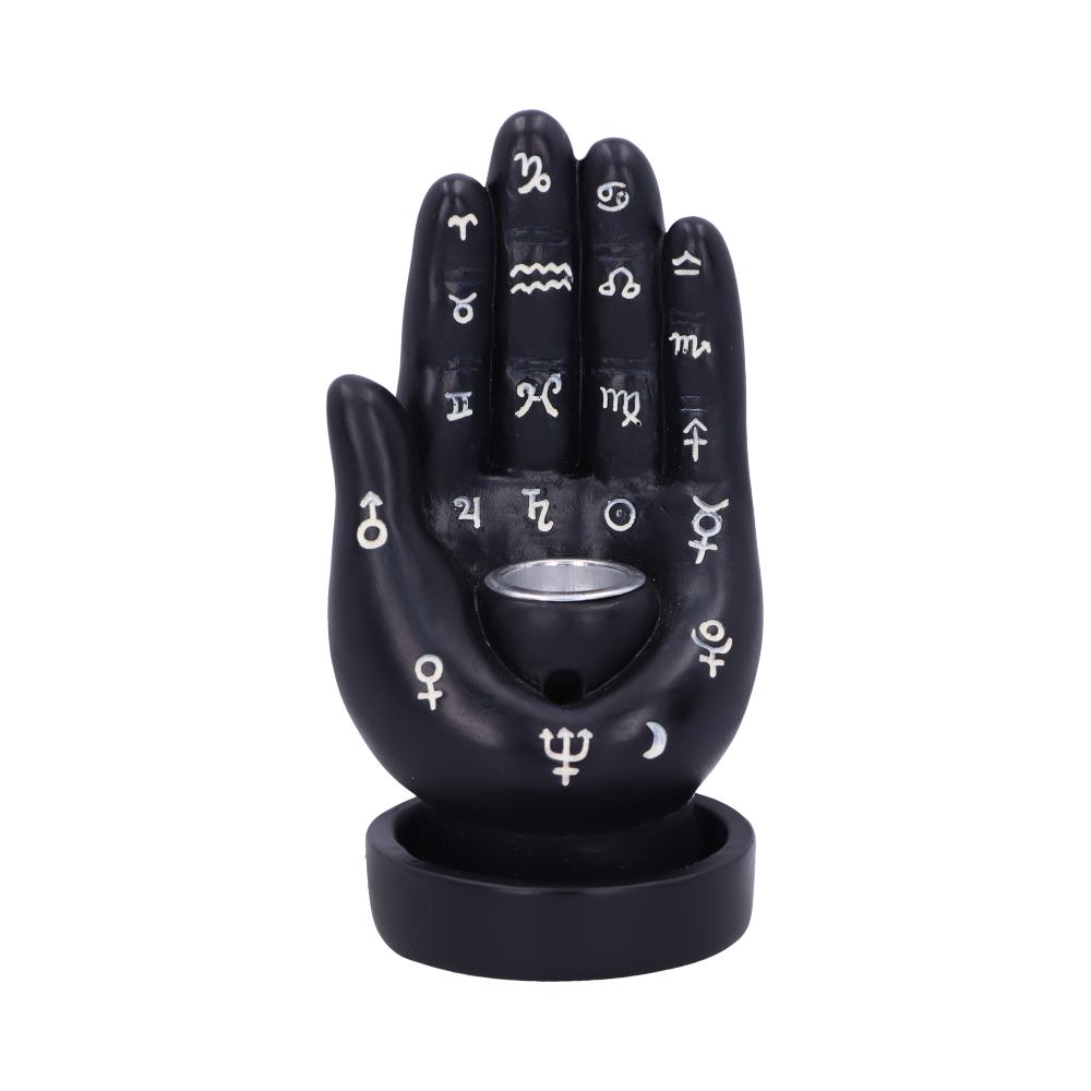 Hand Back Flow Burner Black 12cm Palmistry Backflow Incense