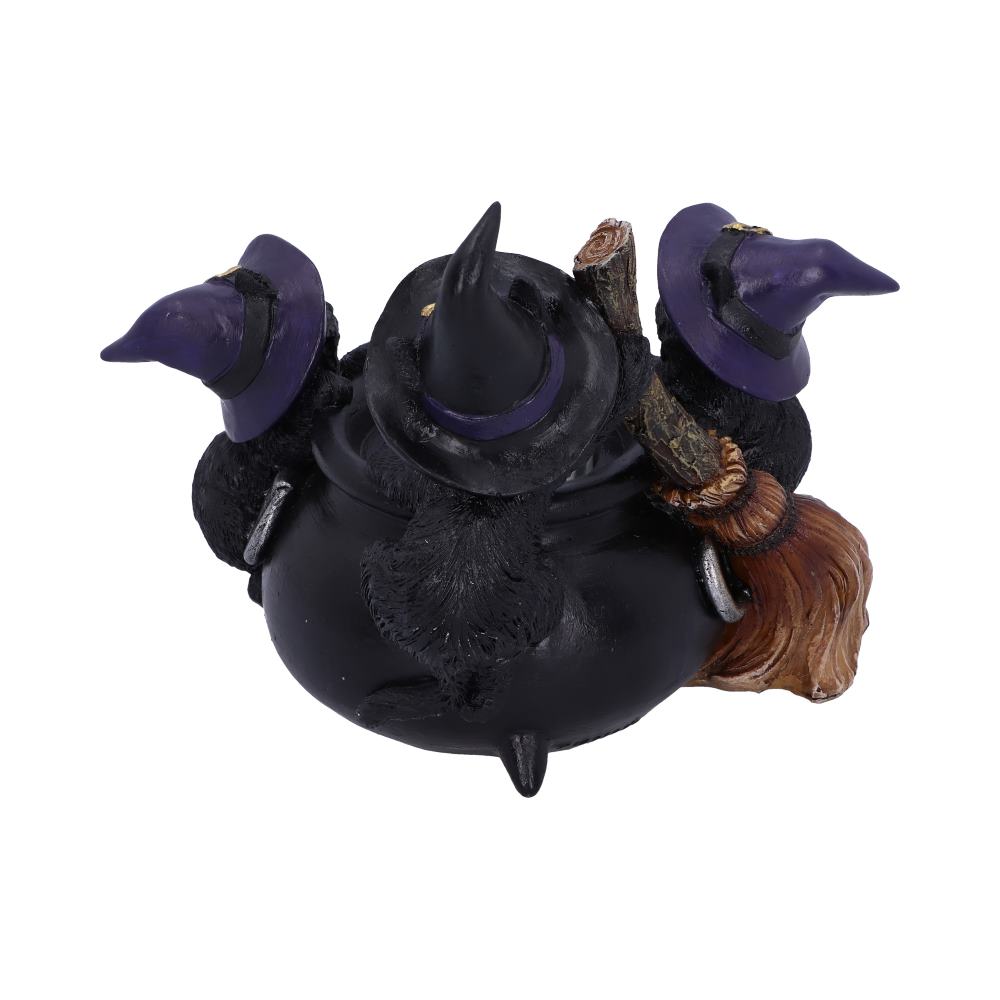 Familiar Cauldron Black Cat Candle Holder 12.5cm 3