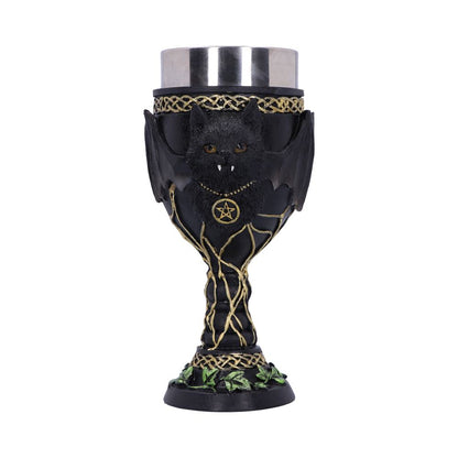 Feline Fang Black Cat Goblet 17.3cm 1
