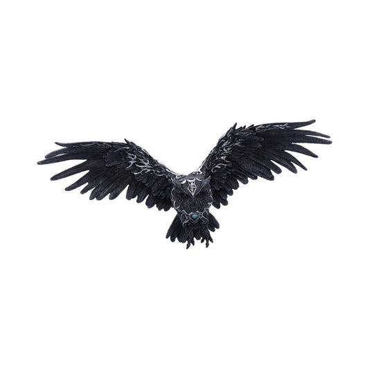 Dark Feather Owl Wall Plaque 55cm 1