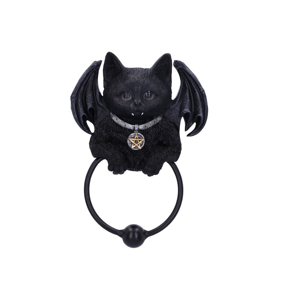 Vampuss Black Bat Cat Door Knocker 20cm 1