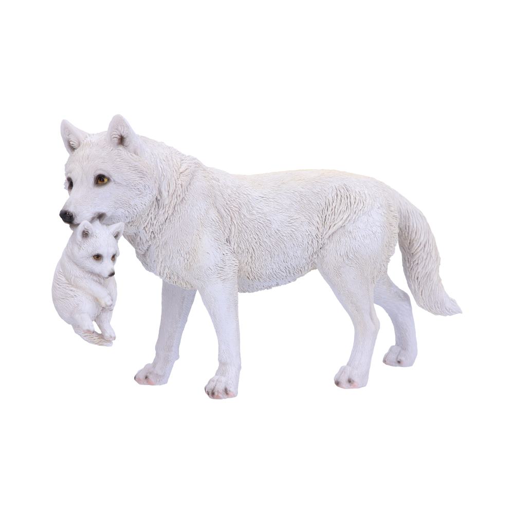 Winter Bond Mother Wolf and Pup Figurine 30cm 1