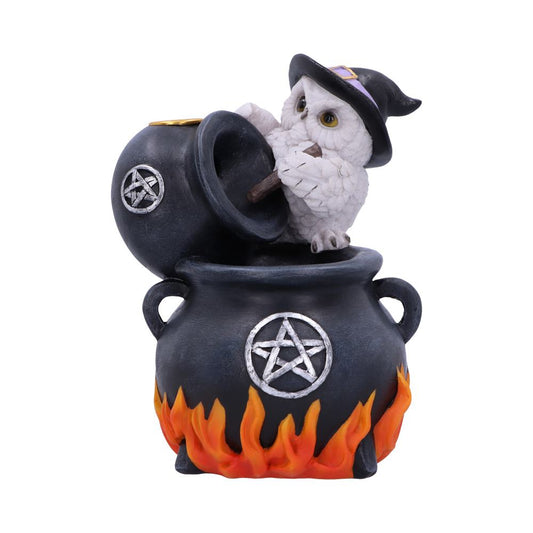 Snowy Brew Owl Backflow Incense Burner 17cm 1