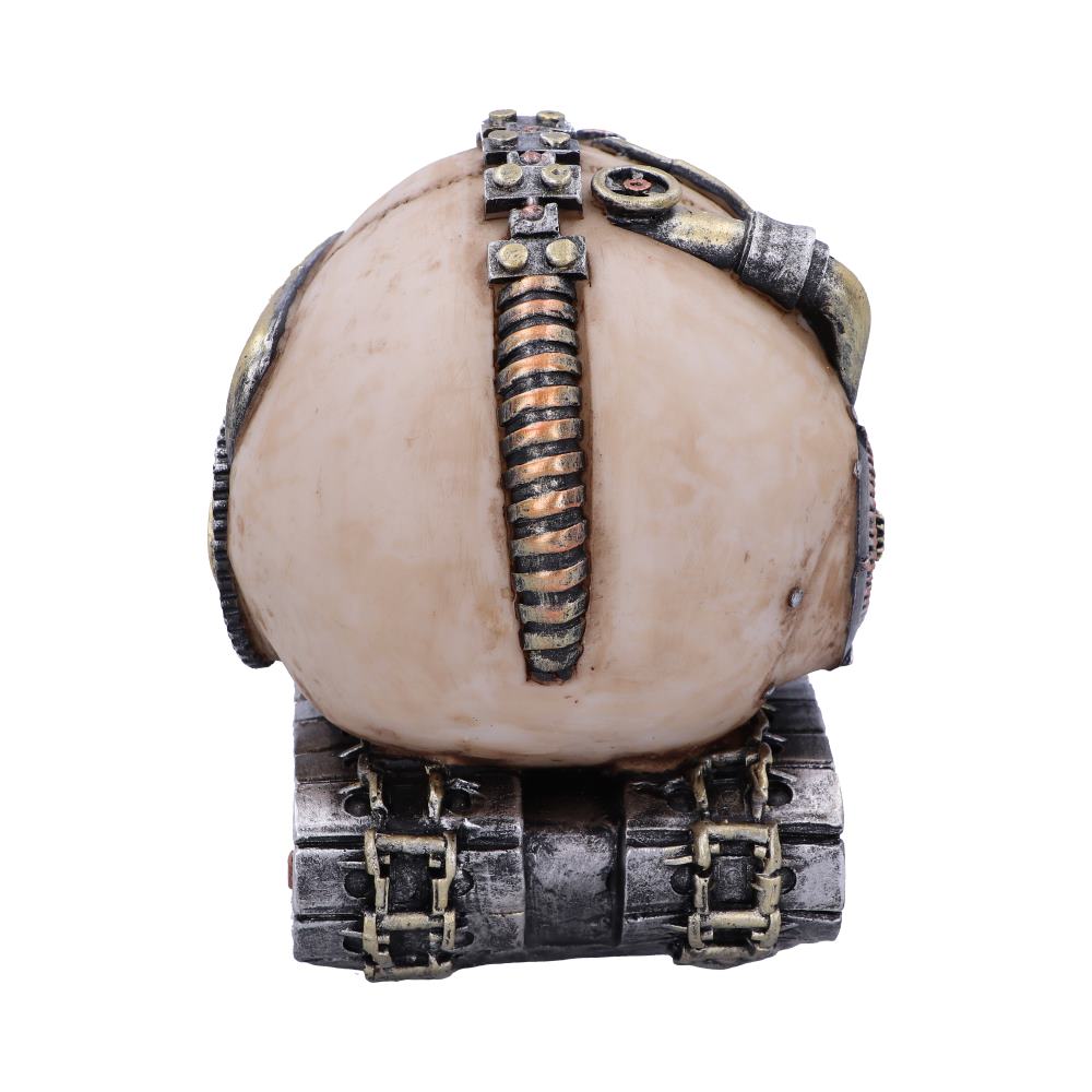 Techno Tank Steampunk Skull 16cm 4