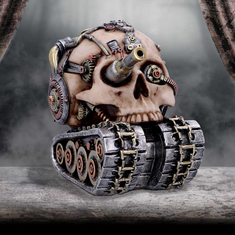 Techno Tank Steampunk Skull 16cm 7