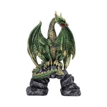Haranu Green Metallic Dragon Figurine 15.5cm 1