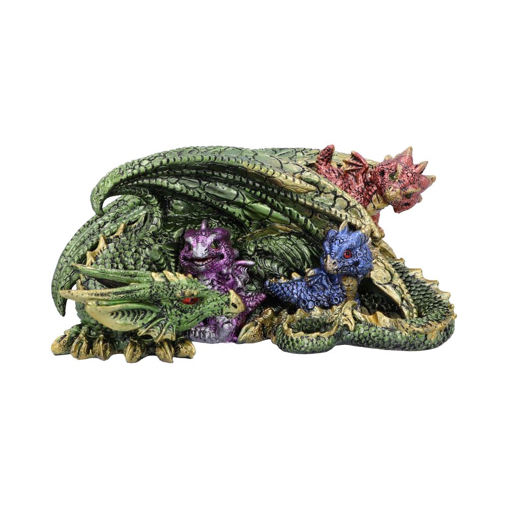 Hatchling Horde Metallic Dragon Figurine 17.3cm 1