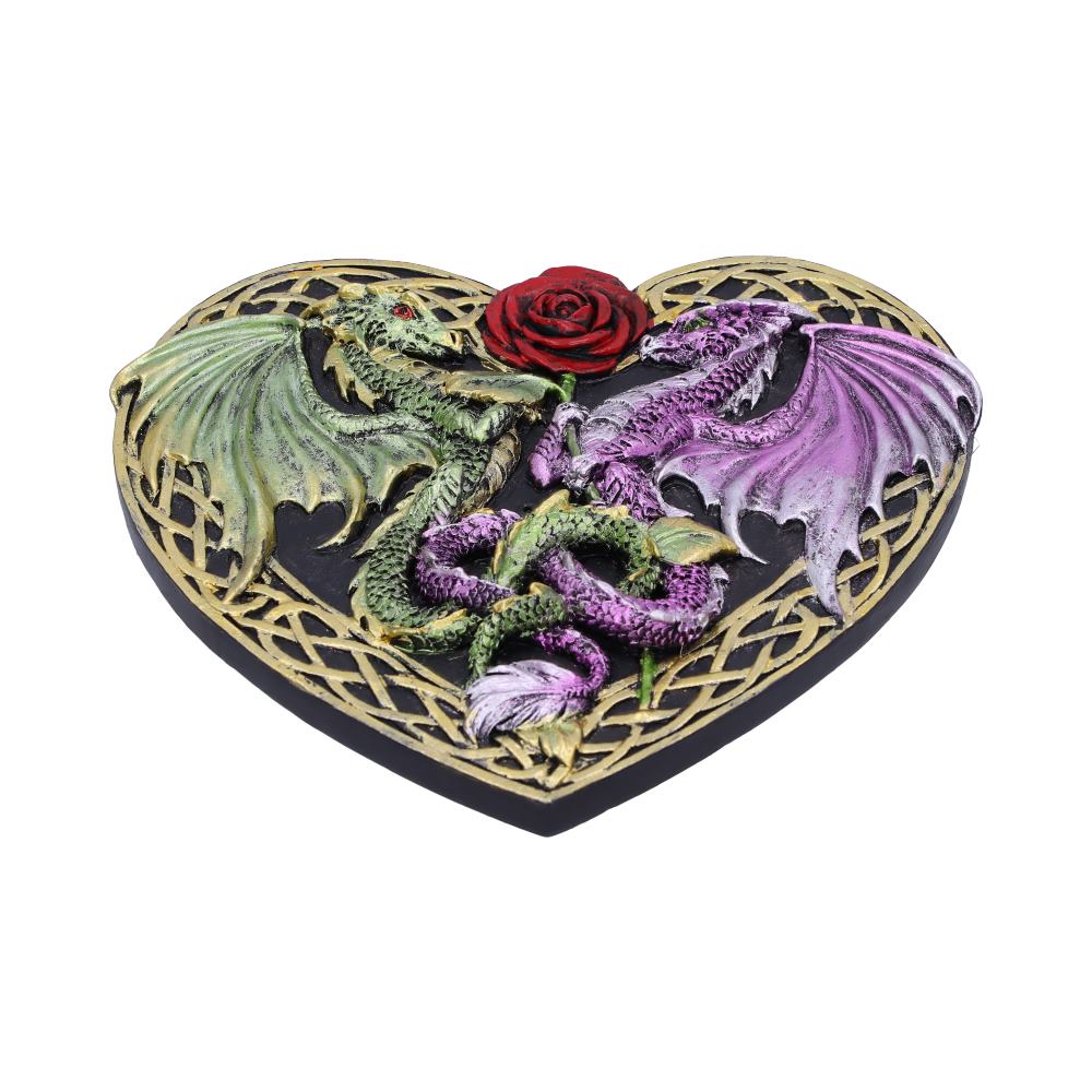 Dragon Love Heart Incense Burner 14cm 1