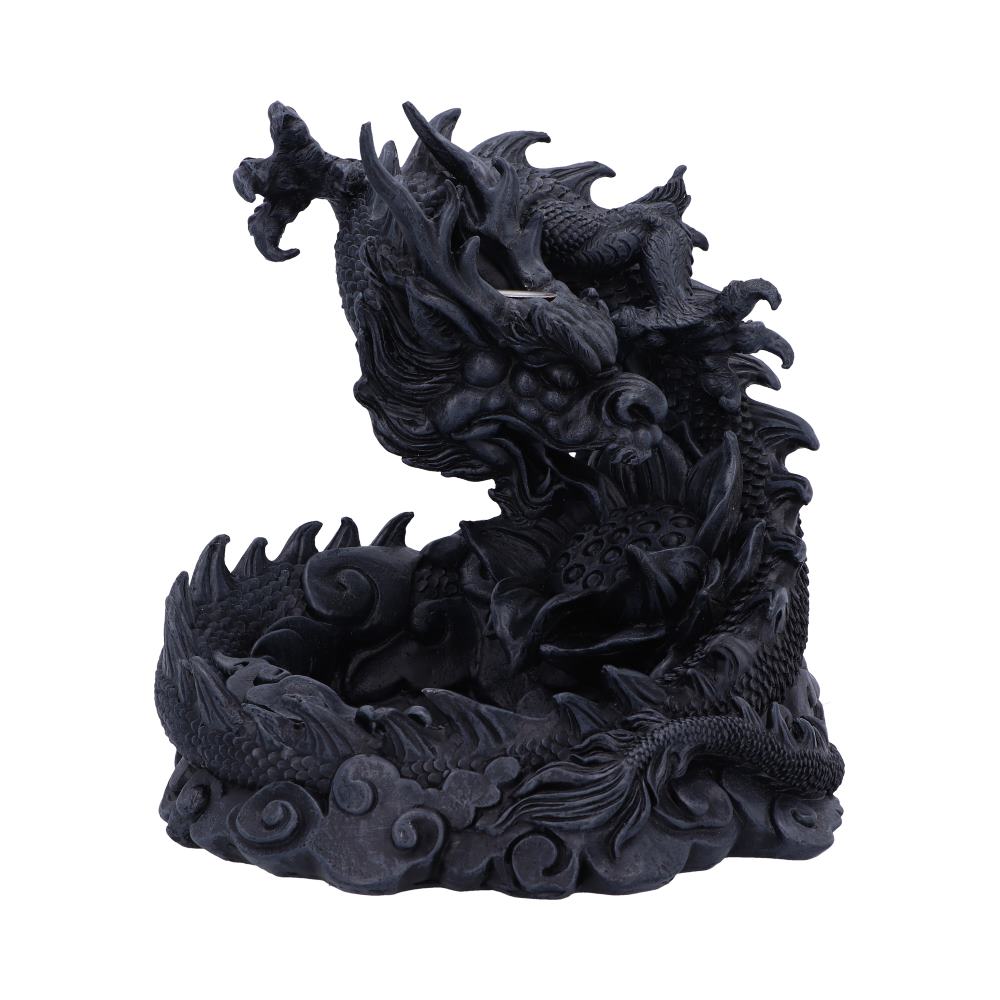 Heilong Asian Inspired Dragon Backflow Incense Burner 17.5cm 1