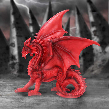 Tailong Red Dragon Figurine 21.5cm 7