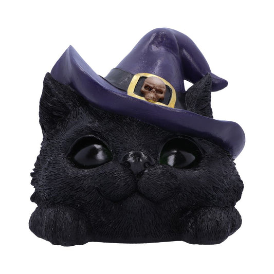 Familiar Grin Black Cat Head With Light Up Eyes 13.8cm 1