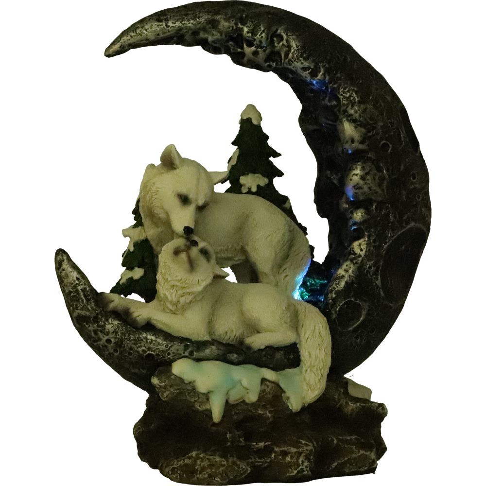 Lunar Companions Wolves Moon Figurine 19.3cm 6