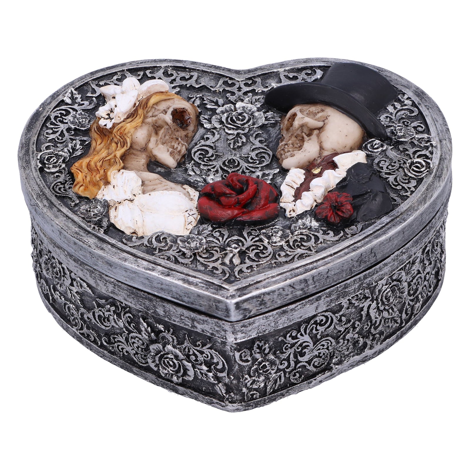 Last Vow Box Skeleton Heart 13.5cm 1