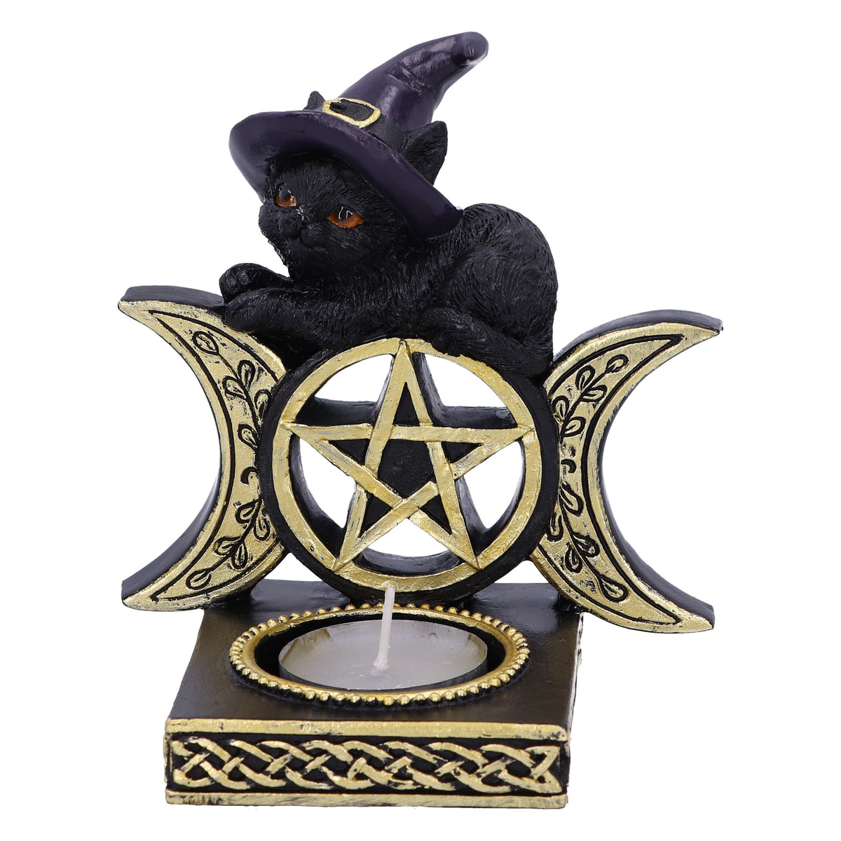 Black Magic Cat Tea Light Holder 11.2cm 1