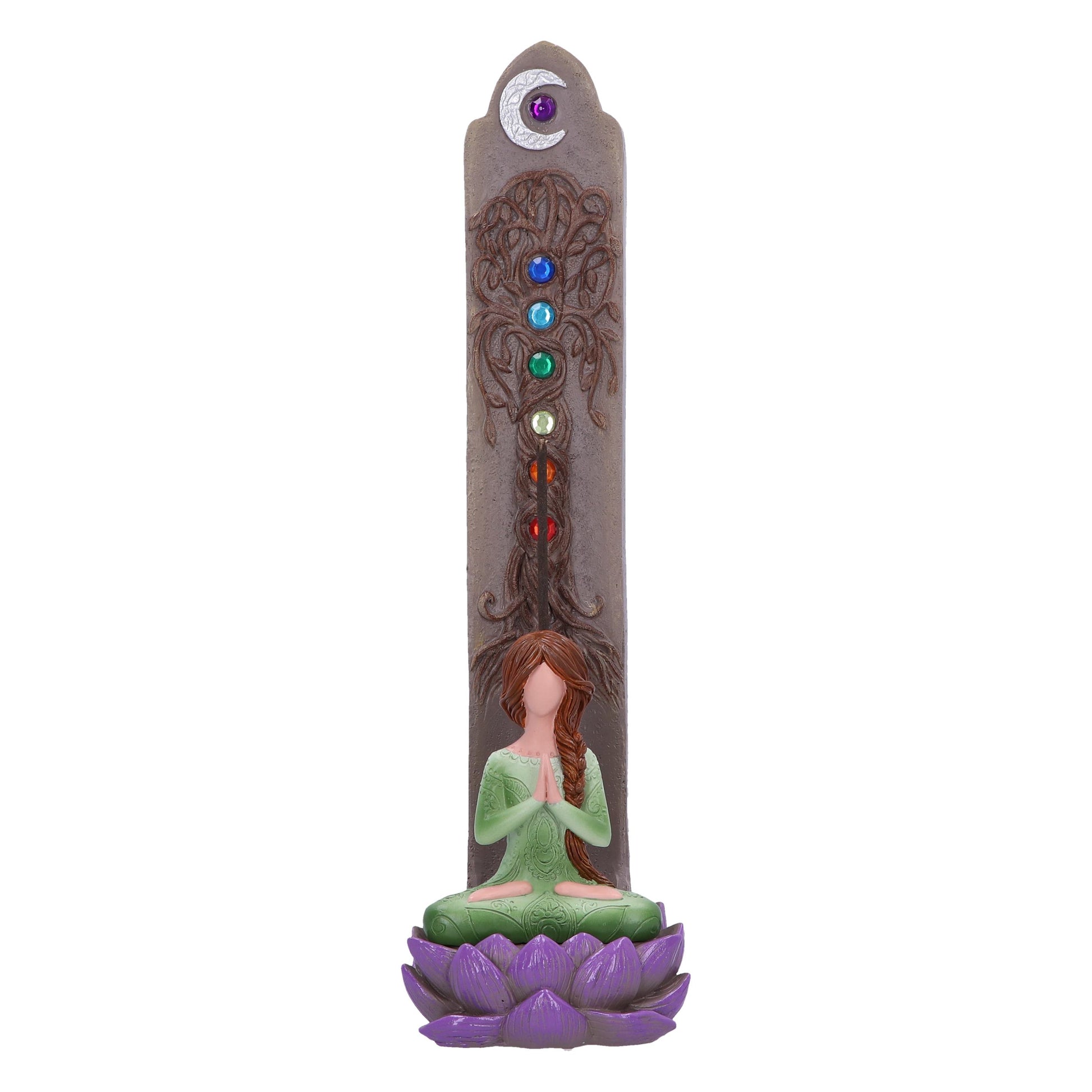 Lotus Meditation Spiritual Incense Burner 28.5cm 1