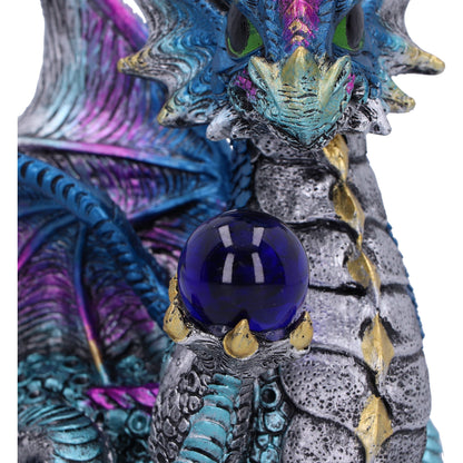 Orb Hoard Dragon Figurine Blue 15.5cm 5