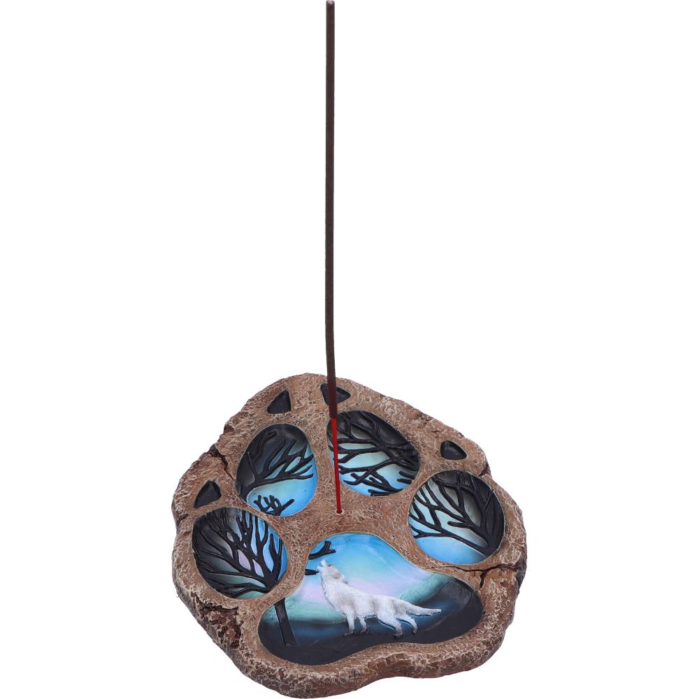 Tracks of the Wild Paw Print Incense Burner 15.5cm 5