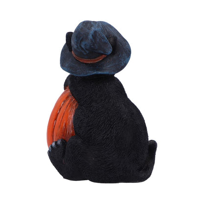 Trick or Treat Cat with Pumpkin Figurine 13cm Resin Statue for Halloween 3