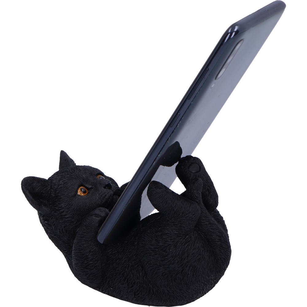Familiar Helper Black Cat Mobile Phone Holder 12.5cm 6