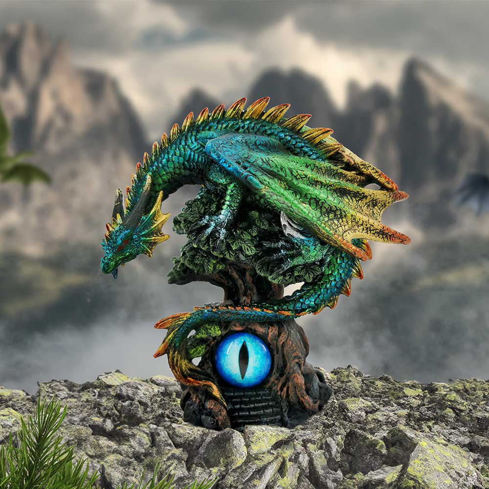 Forest Seer Green Dragon Eye Figurine 16cm 7