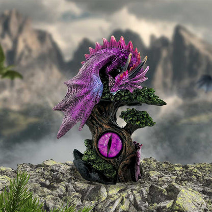 Draconic Seer Purple Dragon Eye Figurine 17cm 7