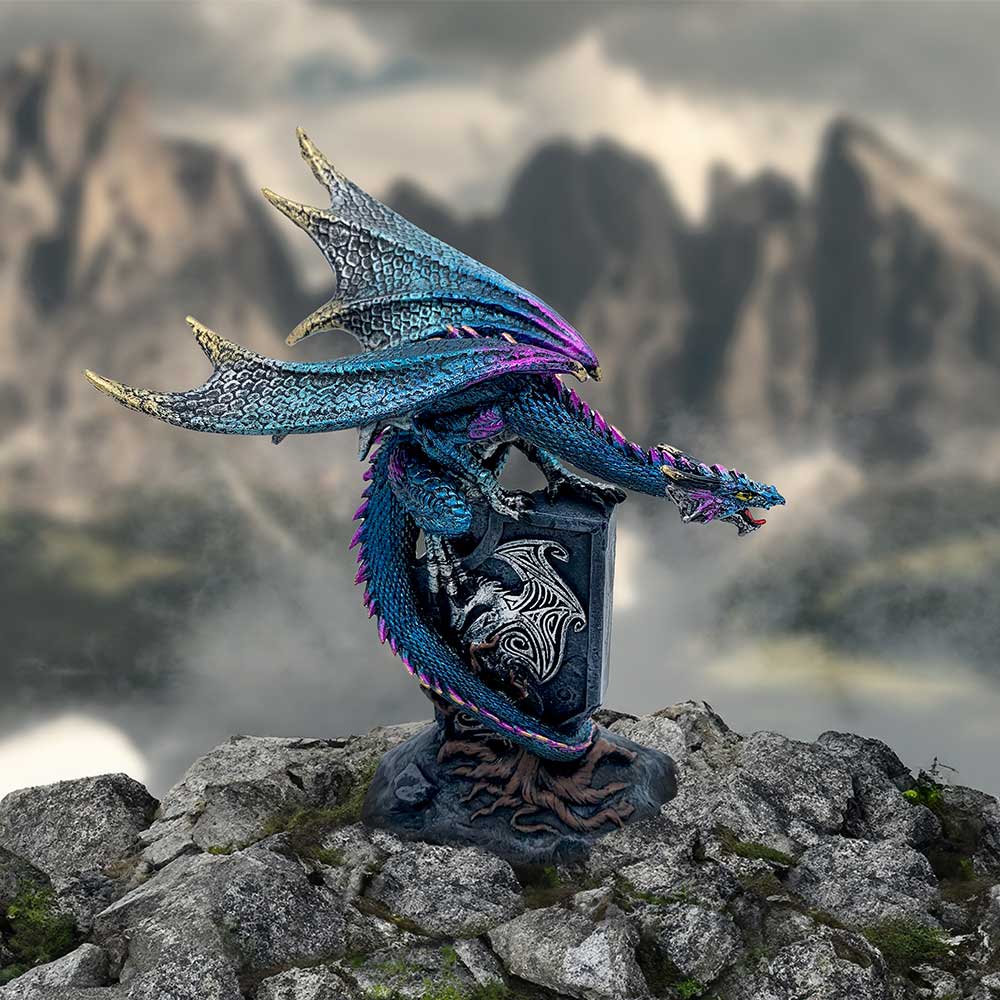 Draconic Dragon on Sigil Figurine 17.5cm 7