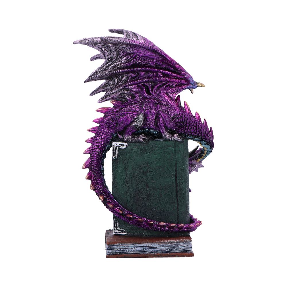 Dragon Fable Purple on Book Figurine 24cm 3