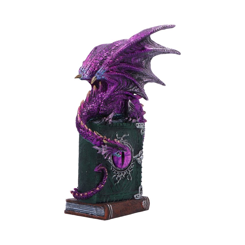 Dragon Fable Purple on Book Figurine 24cm 4