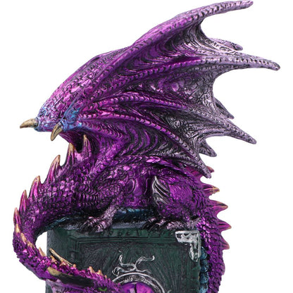 Dragon Fable Purple on Book Figurine 24cm 5