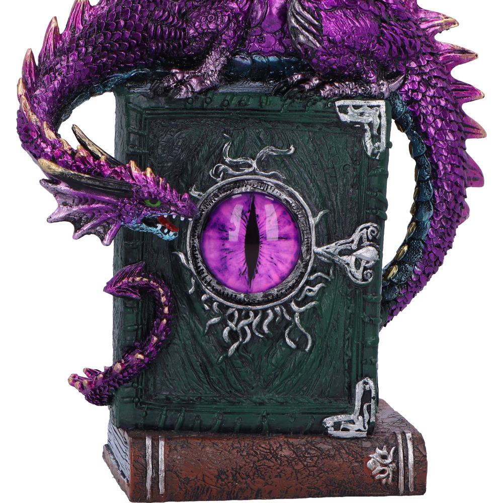 Dragon Fable Purple on Book Figurine 24cm 6