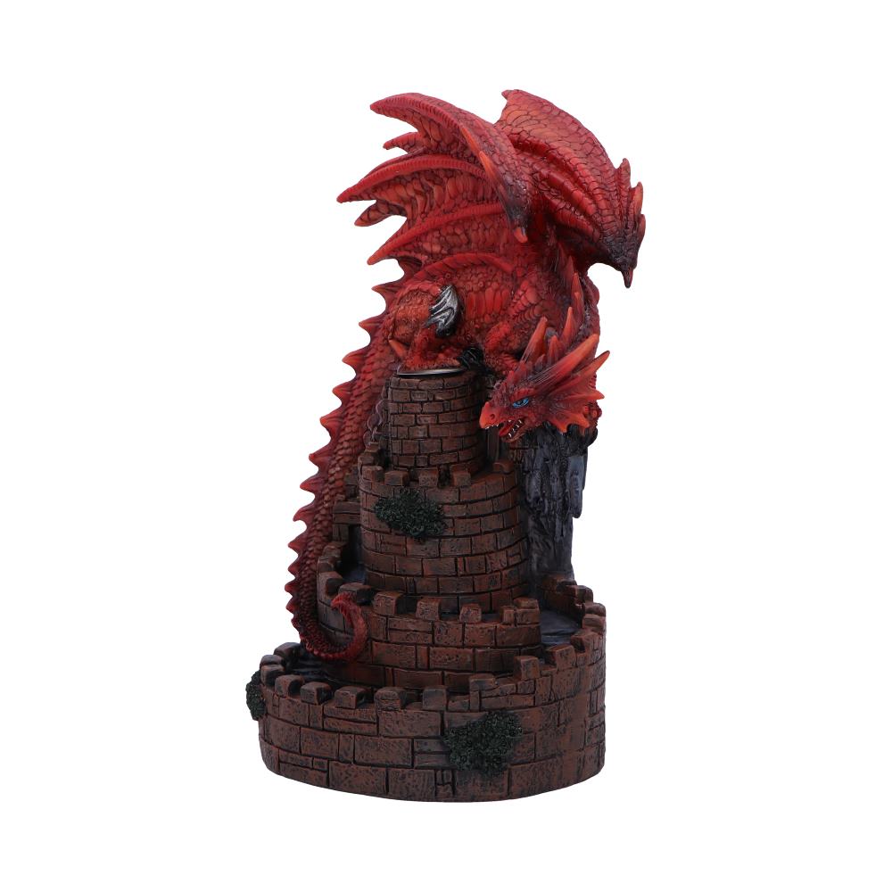 Crimson Keep Red Dragon Backflow Incense Burner 22cm 2
