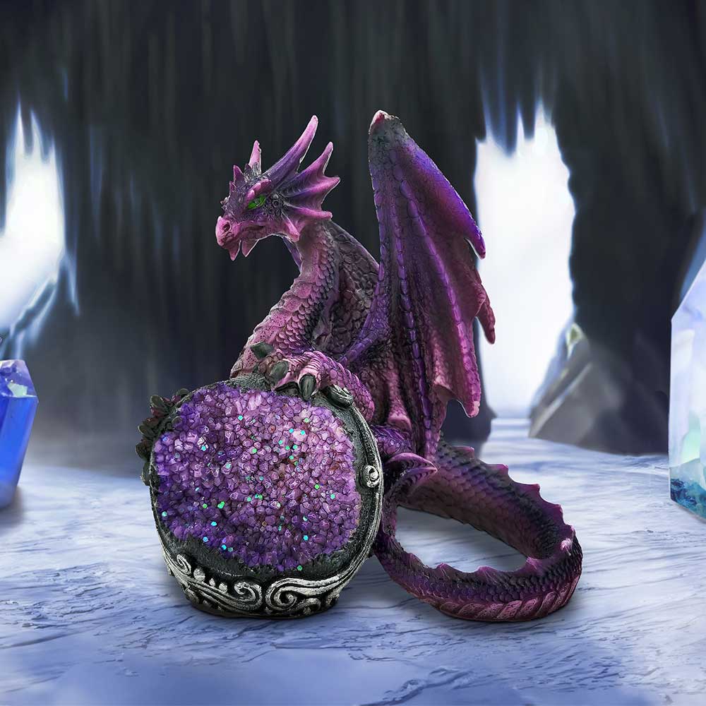 Guardian of the Geode Purple Dragon Figurine 11.5cm 7