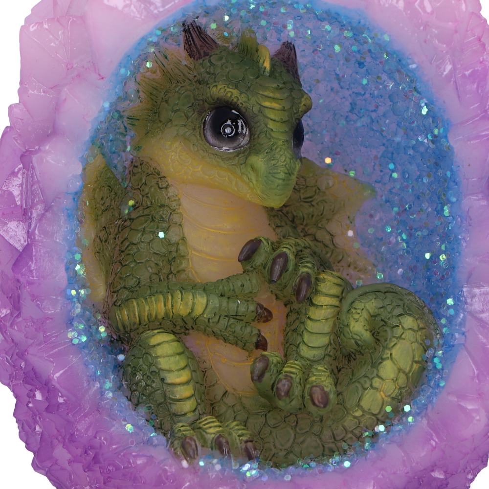 Geode Nest Green Illuminating Figurine 12.5cm 5