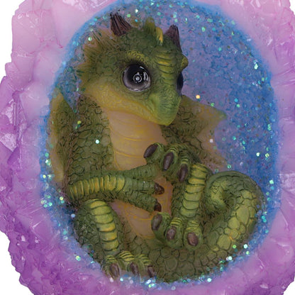 Geode Nest Green Illuminating Figurine 12.5cm 5